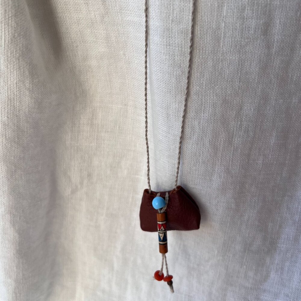 Tiny Leather Pouch - image 4